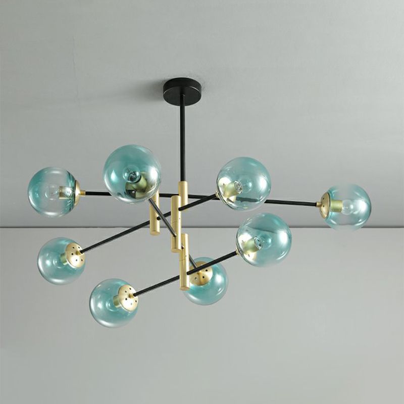 Contemporary Spherical Shape Pendant Chandeliers Glass Chandelier Lights