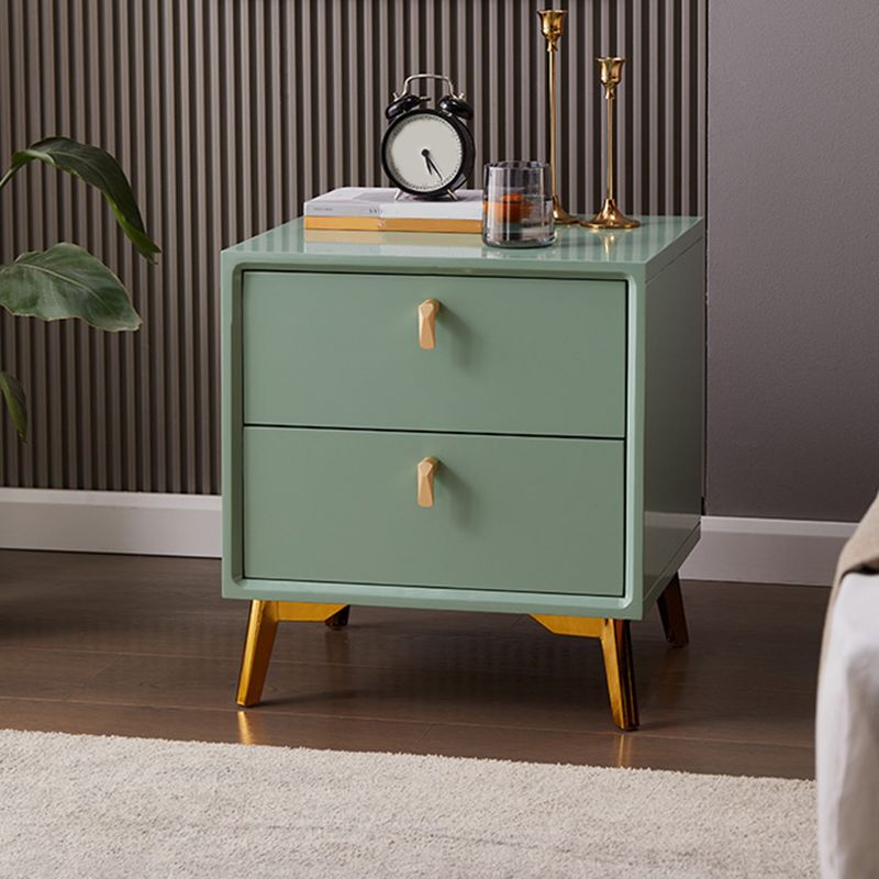 Solid Wood Bed Nightstand Modern Bedside Cabinet with Drawers