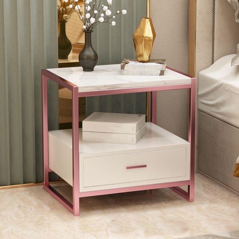 Drawers Included Bedside Cabin Contemporary Night Table for Bedroom