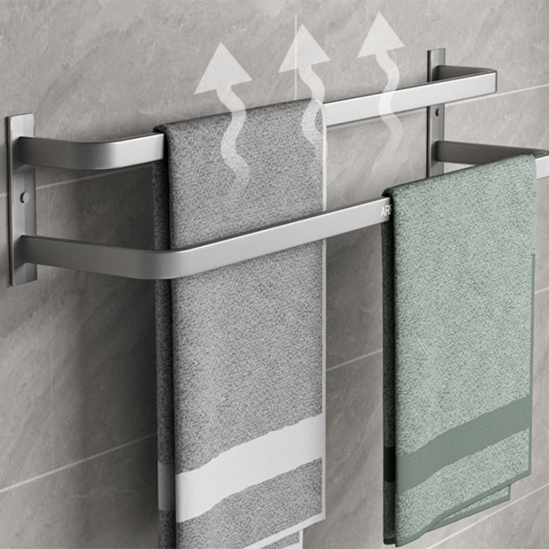 Modern Grey Bathroom Accessory Kit Paper Holder Bath Shelf Bath Hardware Set