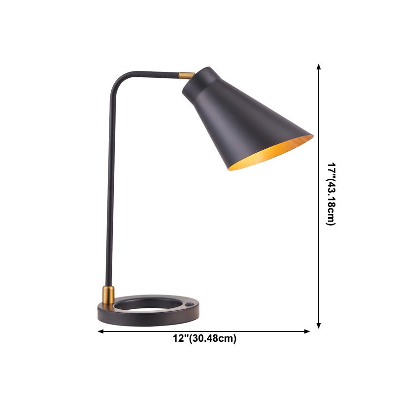 Moderne Schreibtischlampe Metallic Tischbeleuchtung für das Studium Schlafzimmer Wohnzimmer