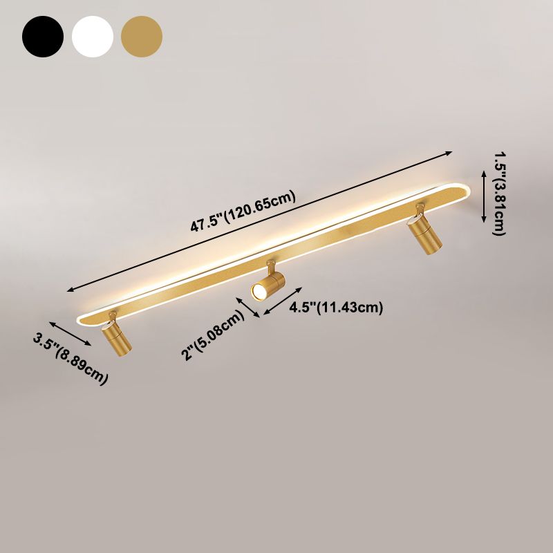 LED Flush Mount Ceiling Lighting with Spotlights Modern Ceiling Mounted Lights