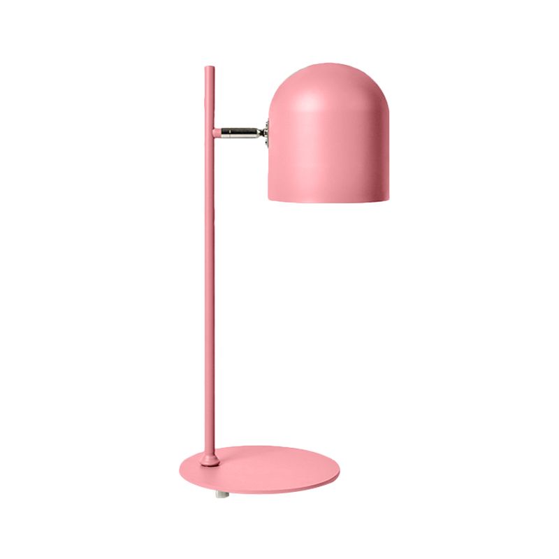 Cloche Shade Kids Room Study Study Lampe aluminium 1 tête macaron Night Table Light in Pink / Blue / Green with Pivot Joint