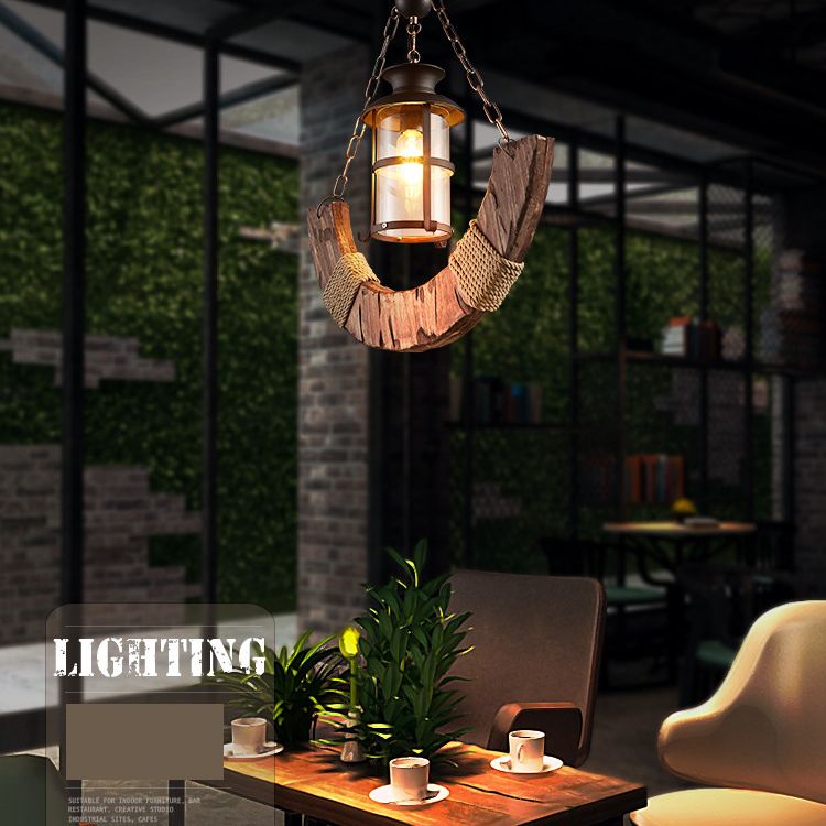 Industrial Style Shaded Pendant Lighting Fixture Metal Hanging Pendant Light in Black