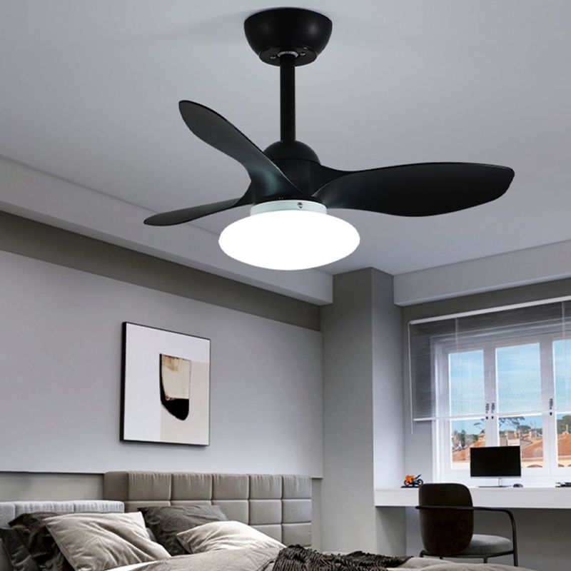 Metal Fan Shape Ceiling Fan Modern Style 1 Light Ceiling Fans Fixtures