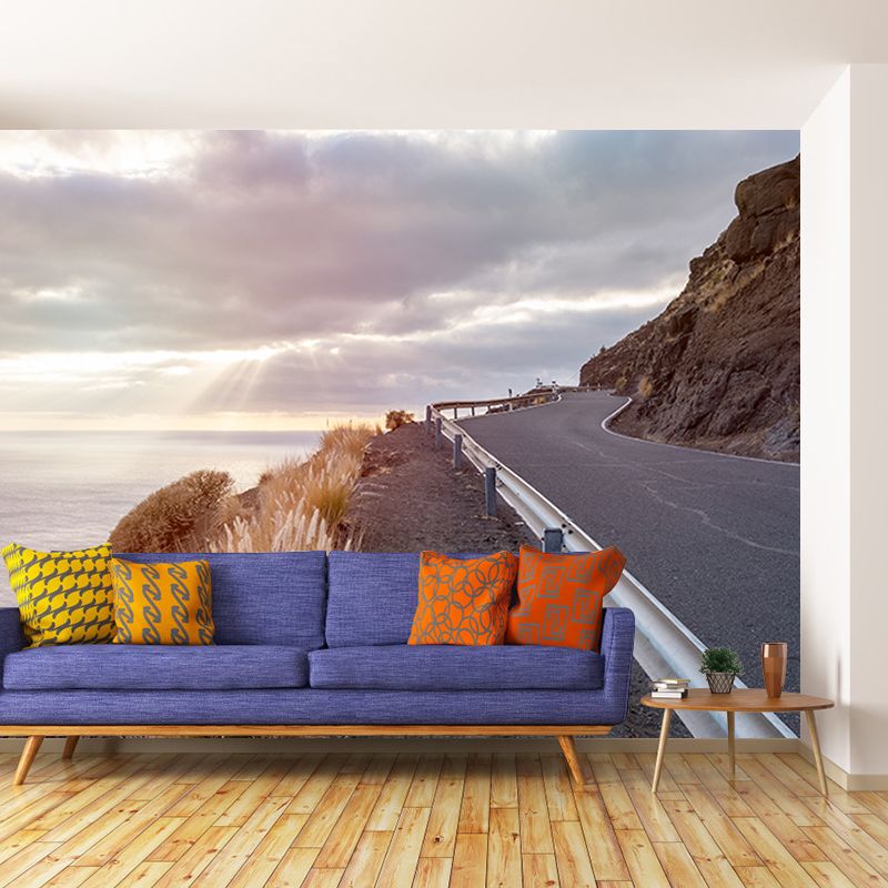 Photography Eco-friendly Wallpaper Highway Sitting Room Wall Mural