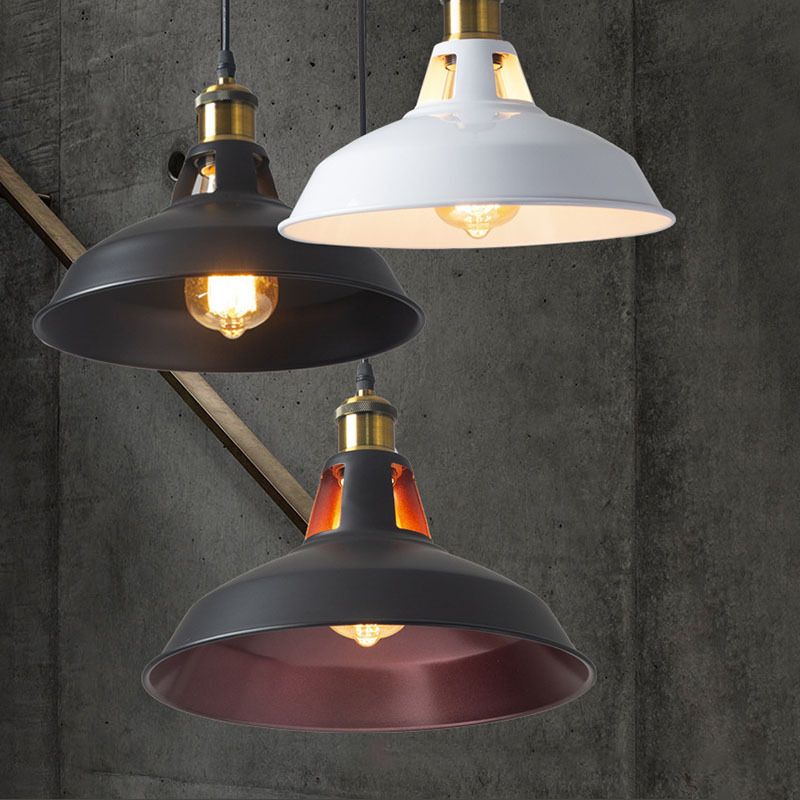 Lampada a sospensione in metallo a 1 luce bar a sospensione vintage per negozio