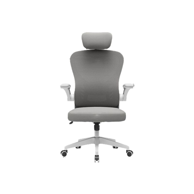 Padded Arms Office Chair Swivel Adjustable Seat Height Chair with Caster Wheels