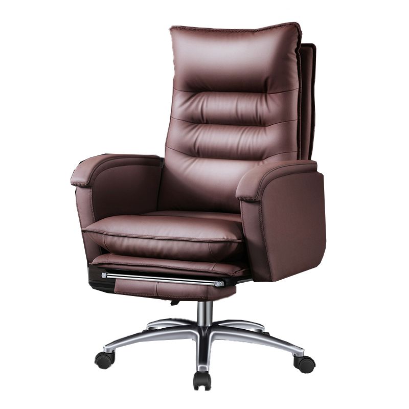 Swivel Armless Upholstered Office Chair Ergonomic High Back Managers Chair