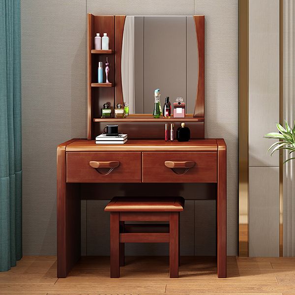 3-Piece Wood Standing Drawers Included Vanity Dressing Table Set