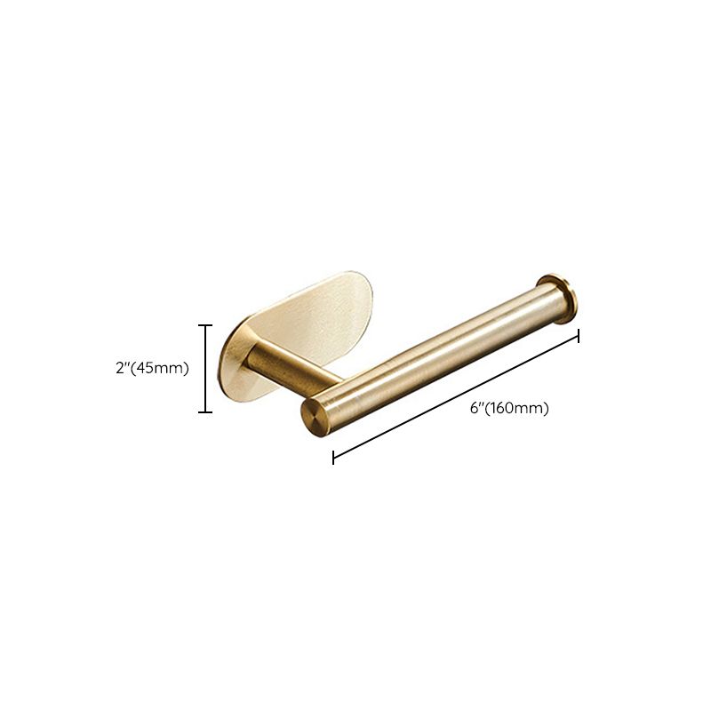 Modern Simple Metal Bathroom Accessory as Individual or as a Set in Gold