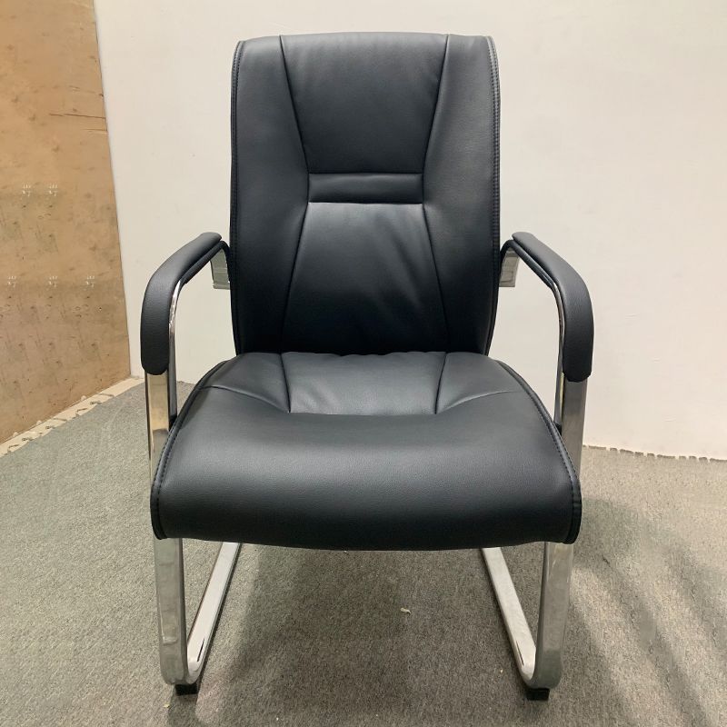 Faux Leather and Chrome Frame Office High Back Computer Chair