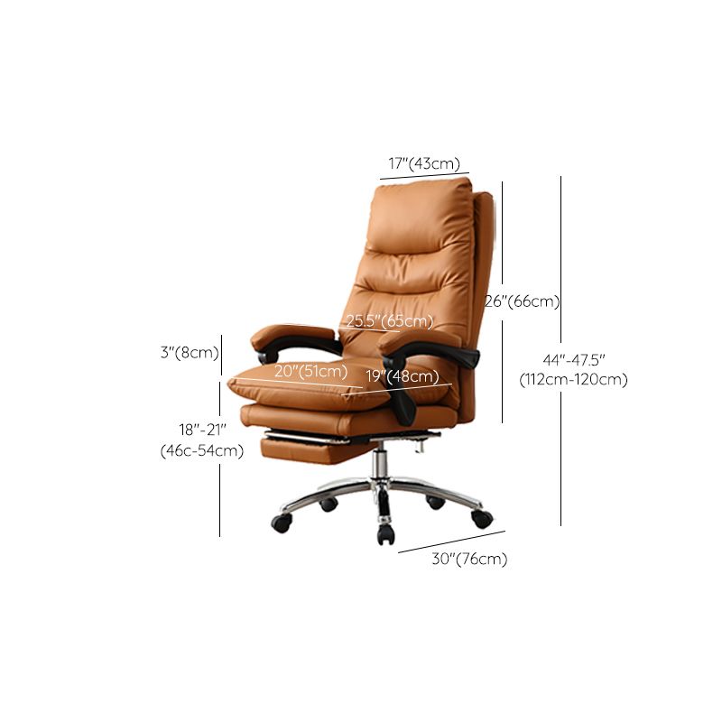 Adjustable Padded Arms Executive Chair Modern High Back Managers Chair