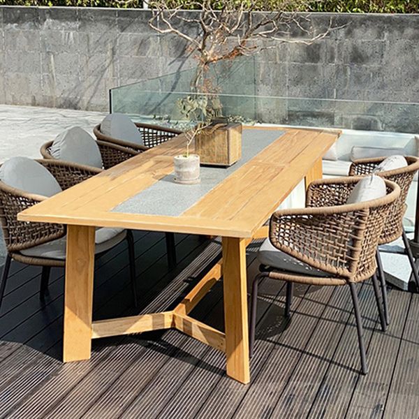 Contemporary Outdoor Bistro Chairs with Water Repellent Finish Cushion