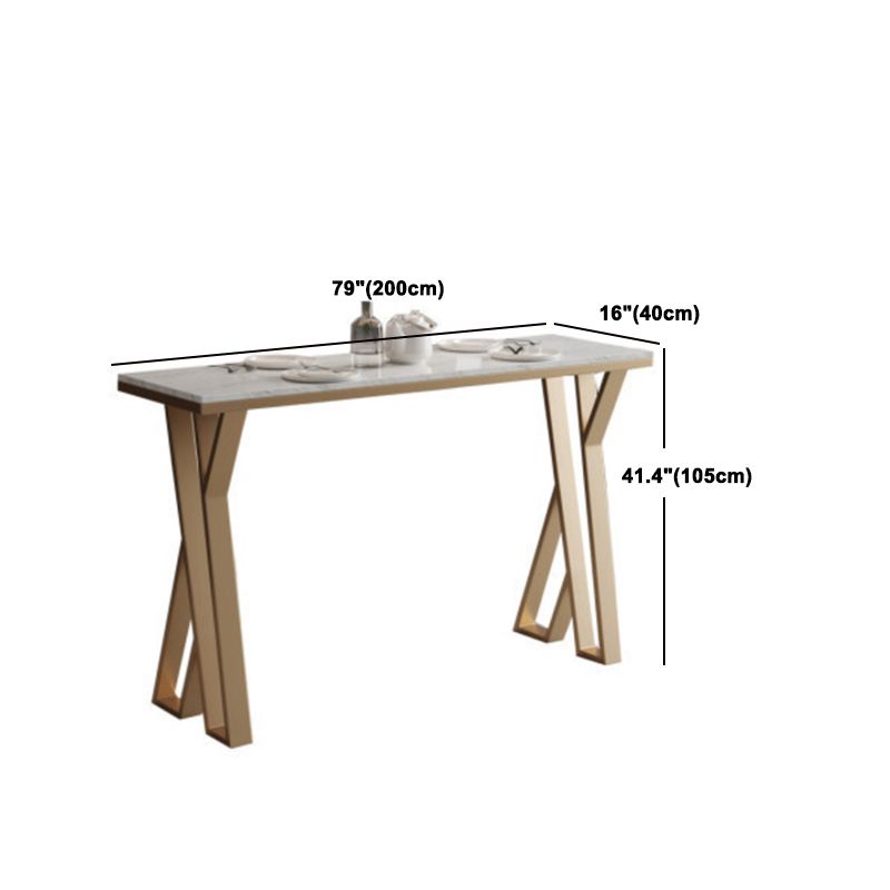 Sintered Stone Bar Table Set 1/2/5 Pieces Indoor White Bar Table with Low Back Bar Stools