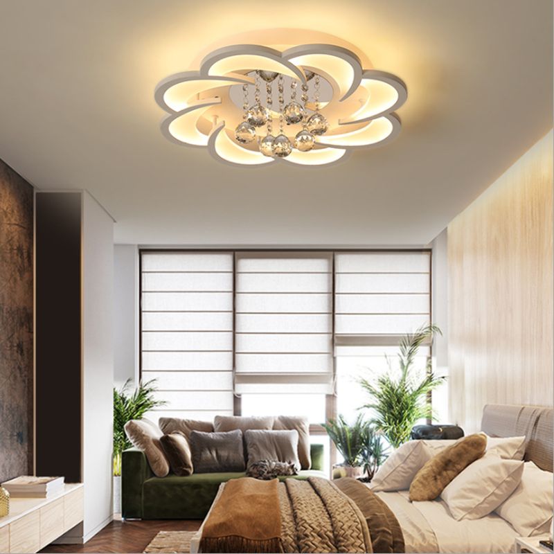 Modern Flower-Shaped Ceiling Flush Mount Lights Acrylic Ceiling Flush