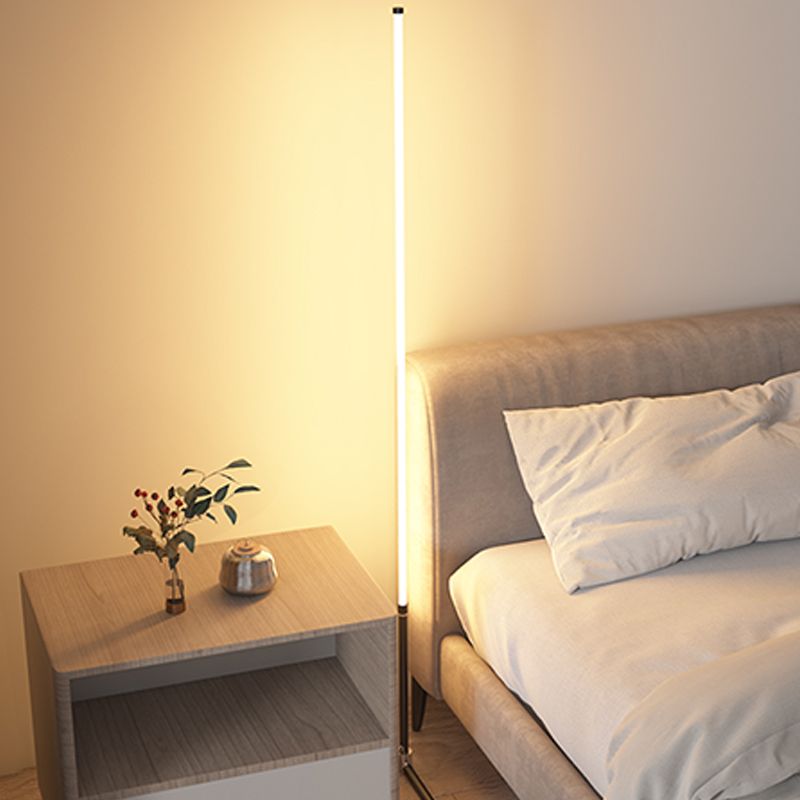 Contemporary Linear Shape Floor Lamp Metal 1-Light Floor Lamp