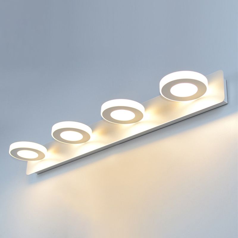 Luz de pared geométrica de lámpara montada en la pared estilo acrílico LED de montaje en pared blanco de montaje de pared