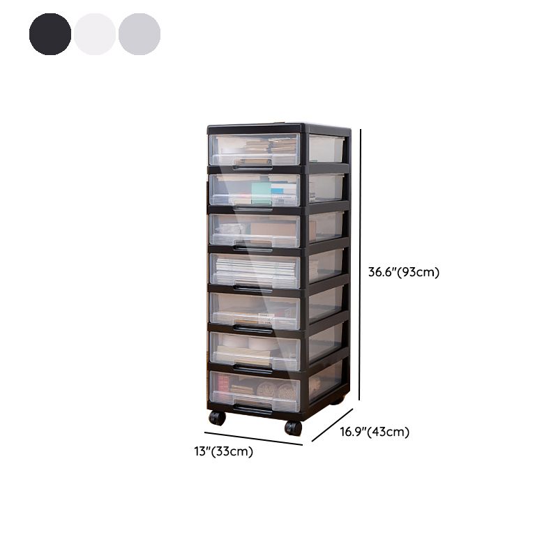 Vertical Transparent Filing Cabinet Modern Plastic Drawers Filing Cabinet