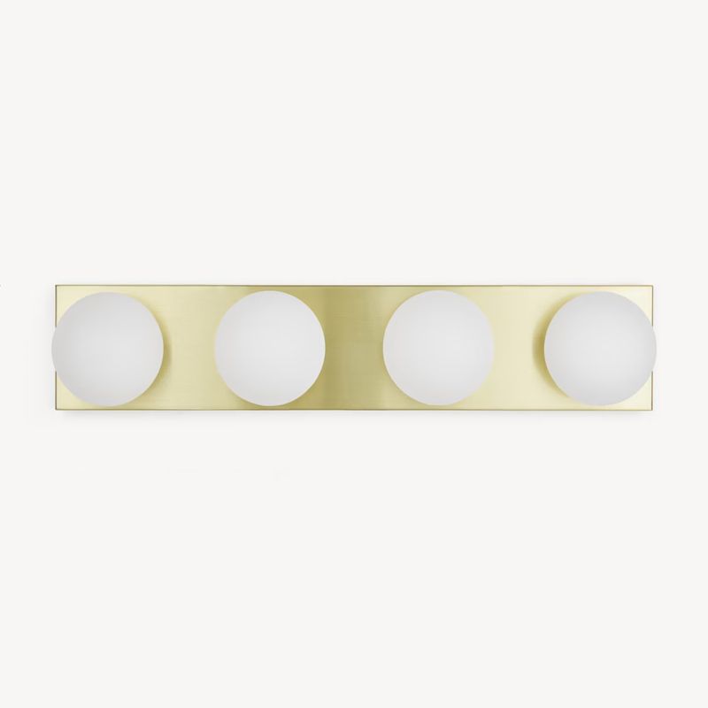 Modern Vanity Lighting Globe Glass Wall Light Fixture for Bathroom