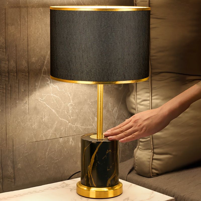 Postmodern 1-Light Metal Table Lamp with Touch-Sensor Control Table Light