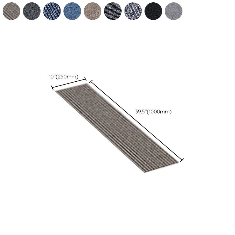 Modern Level Loop Carpet Tiles Solid Color Non-Skid Tiles and Carpet