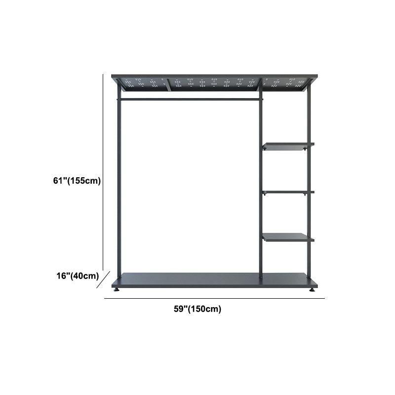 Industrial Style Metal Coat Rack Free Standing Coat Rack for Bedroom