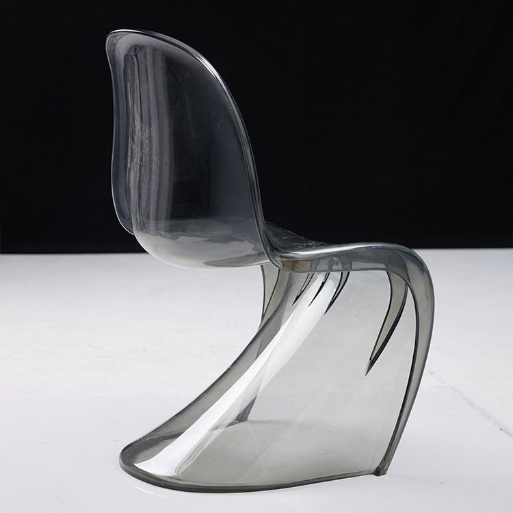 Nordic Style Armless Chair Plastic Home Side Chair for Dining Room