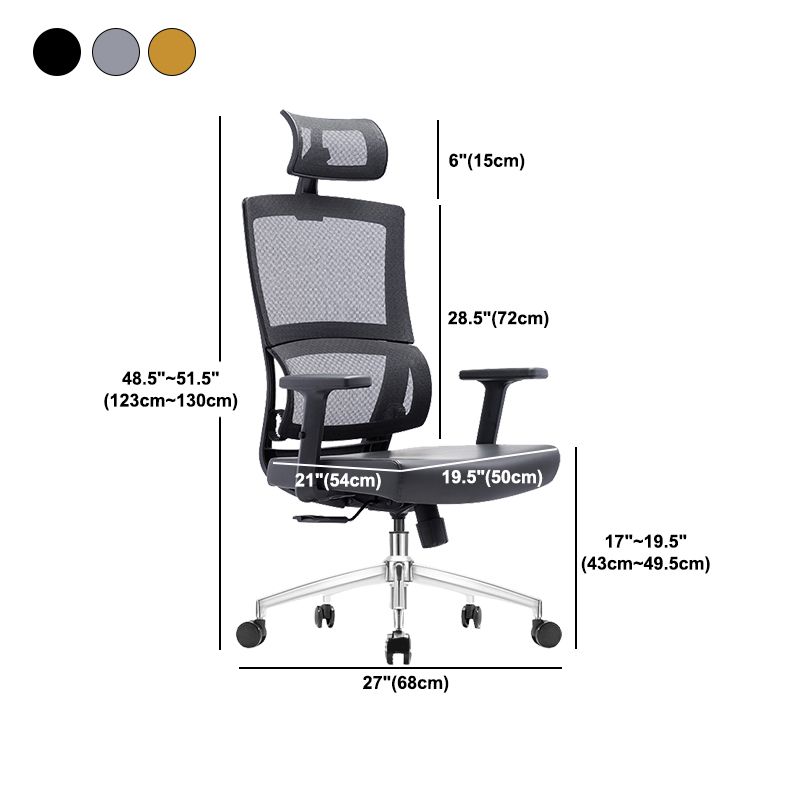 Modern & Contemporary Wheels Chair Microfiber Desk Chair High Back Office Chair