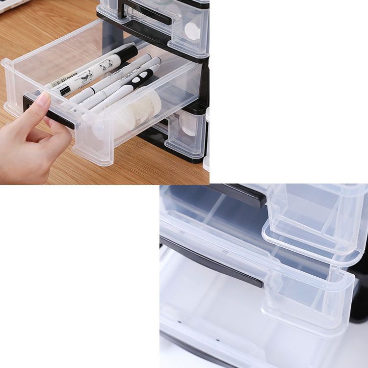 Vertical Filing Cabinet Plastic Transparent Drawers Modern File Cabinet