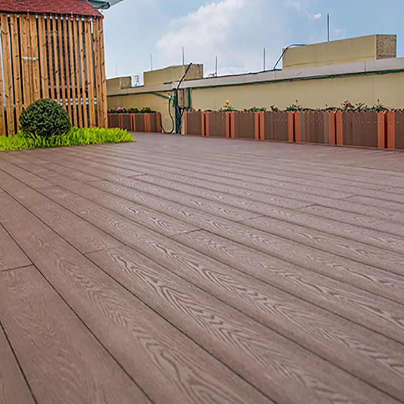 Wire brushed Hardwood Deck Tiles Contemporary Wood Flooring Tiles