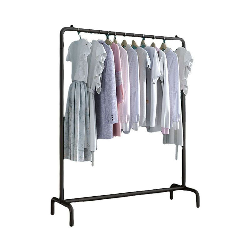 Industrial Style Coat Rack Metallic Free Standing Coat Rack With Shelves