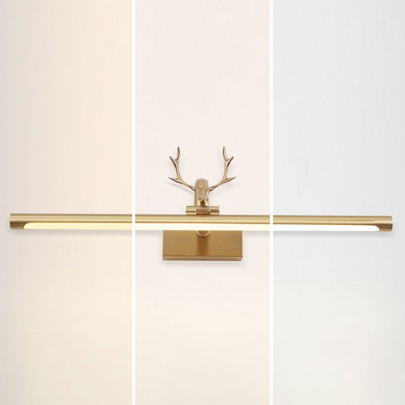 Antlers LED Vanity Light Modern Style Mirror Front Light with Acrylic Shade for Bathroom