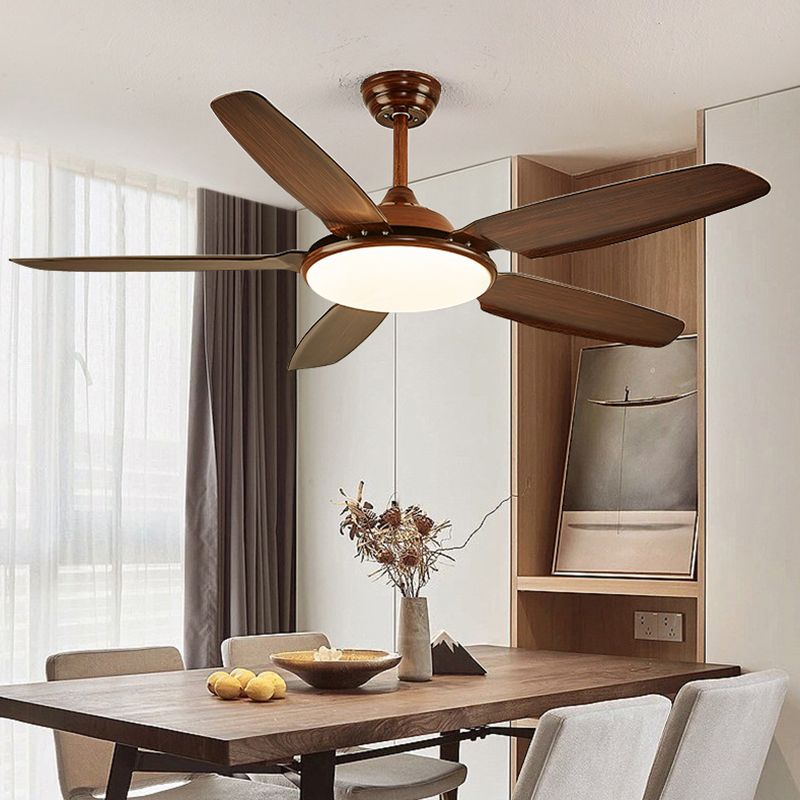 Simple LED Ceiling Fan Light Fixture Modern Ceiling Lamp for Bedroom