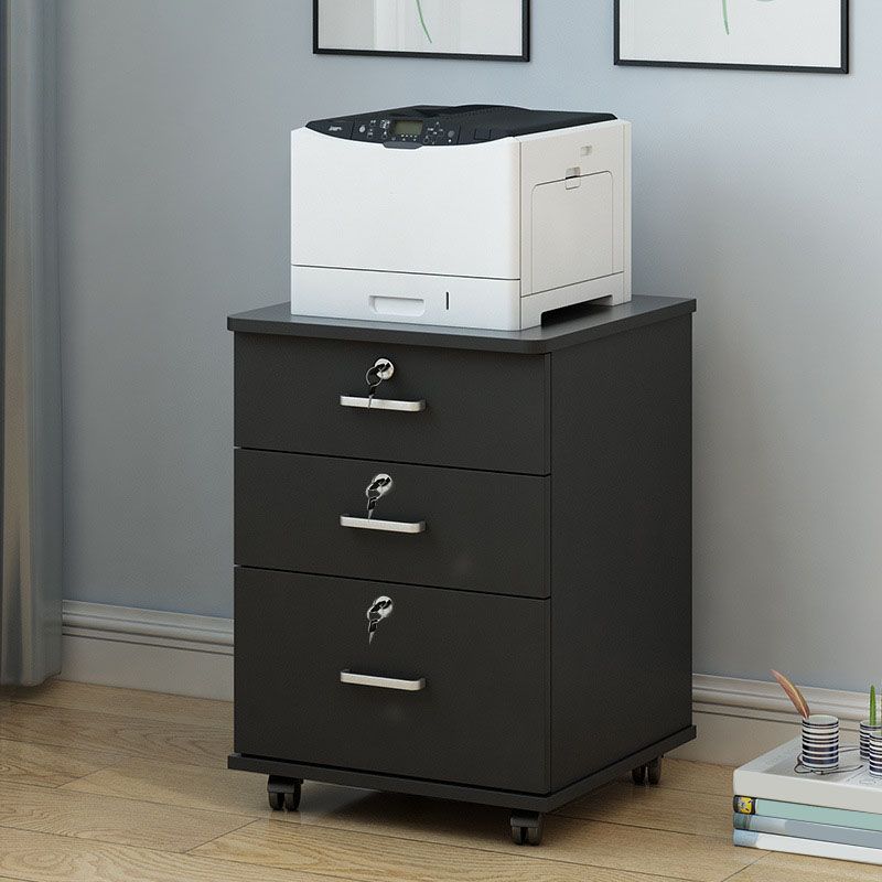 Industrial Cabinet Wood Locking Drawers and Storage Filing Cabinet with Wheels