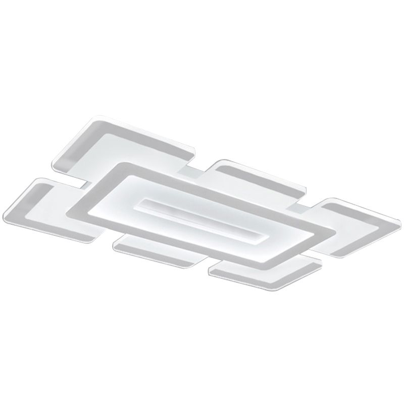 Acrylic Geometric Flush Mount Modern Flush Light for Living Room