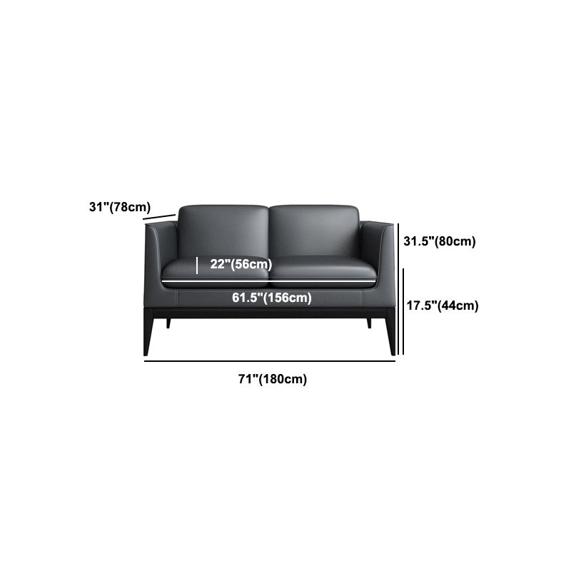 Standard Tuxedo Arm Sofa 30.70" D x 31.49" H Sofa for Living Room