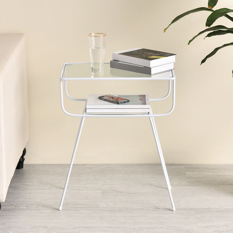 Contemporary Bed Nightstand Metal Bedside Cabinet for Bedroom