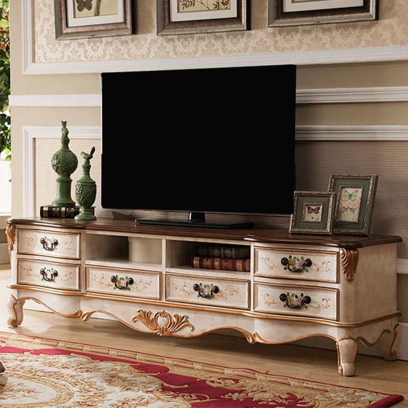 American TV Cabinet Master Retro Storage TV Stand for Bedroom Living Room