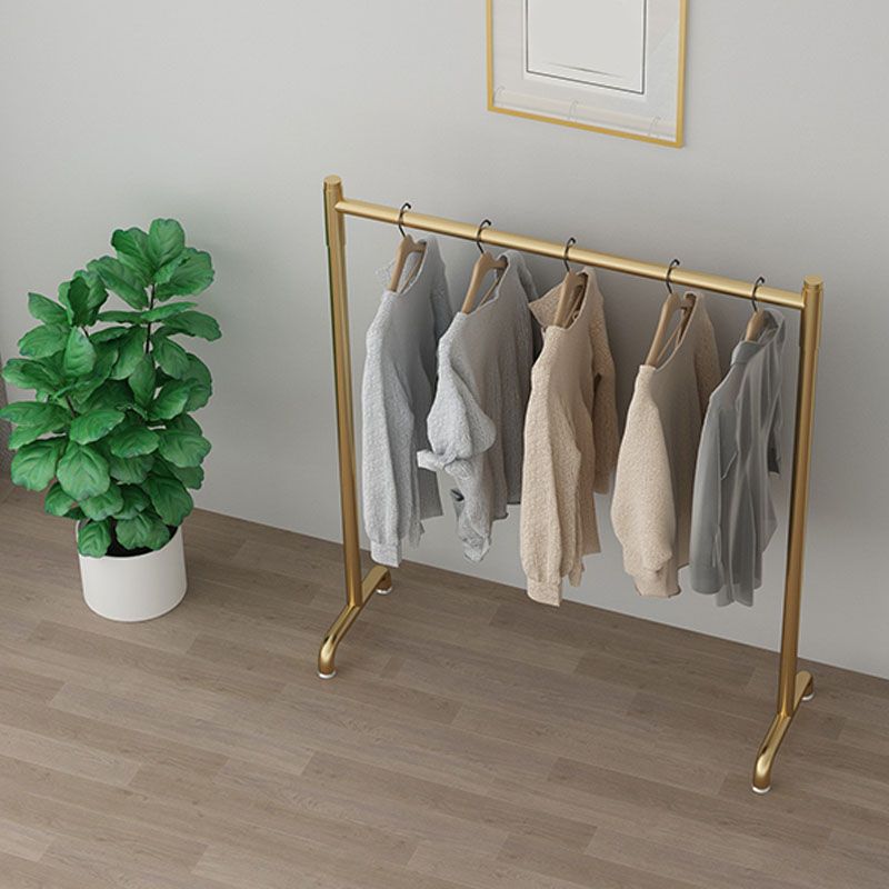 Contemporary Coat Rack Metal Framed Hanging Rail Entry Hall Tree