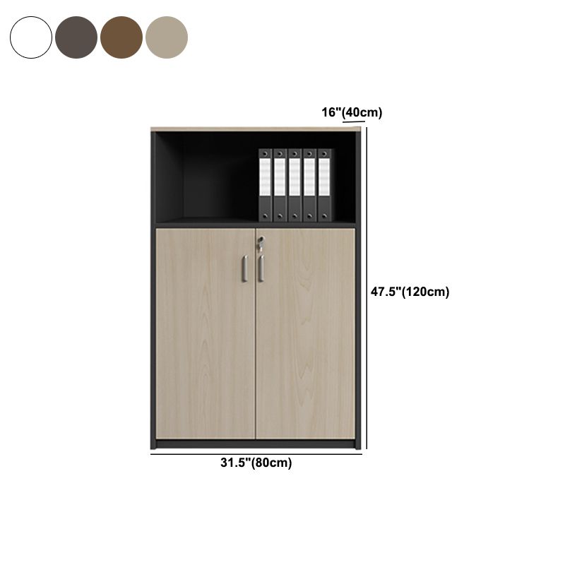 Modern Style Lateral File Cabinet Wood Filing Cabinet with Locking Storage