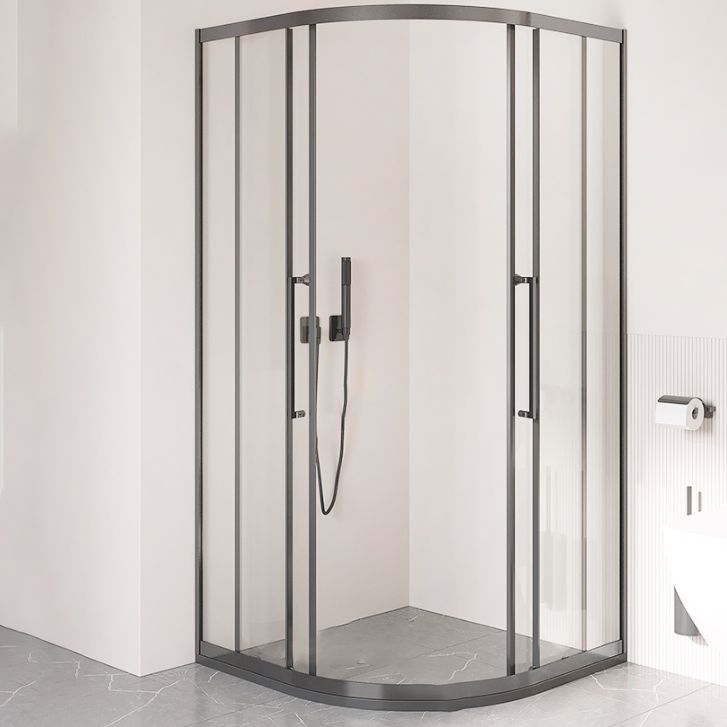 Framed Double Sliding Shower Stall Tempered Glass Shower Stall