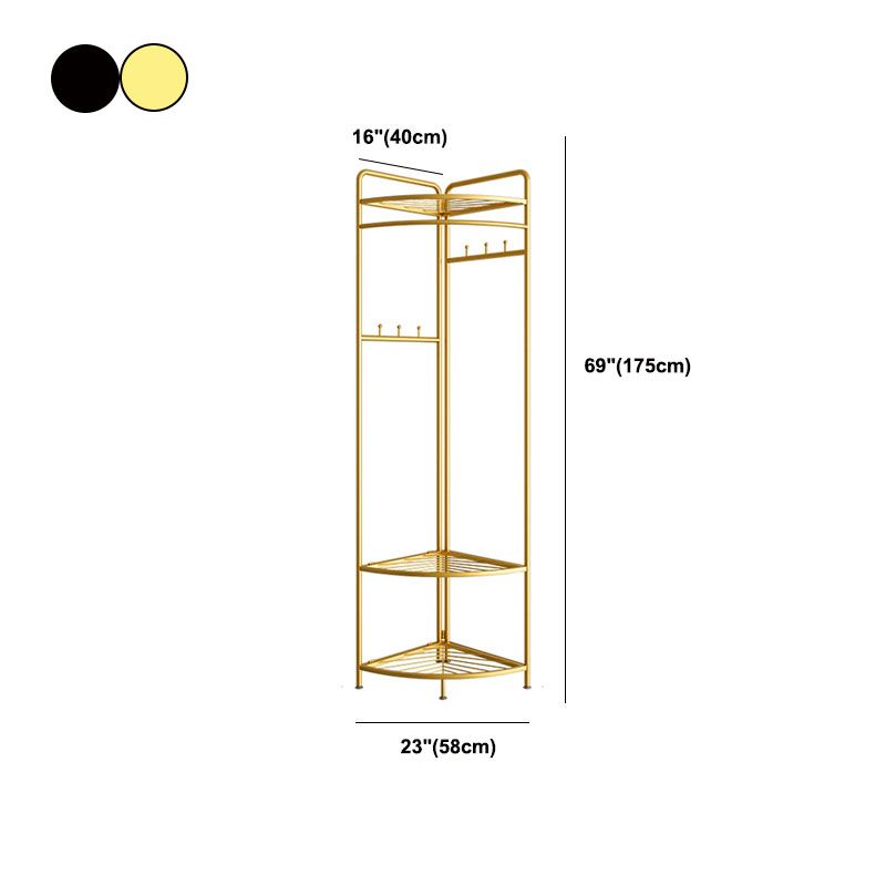 Industrial Hall Stand Metal Shelving Included Free Standing Entryway Kit Coat Hanger