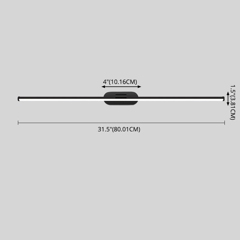 Metall lineare Wandleuchte minimalistische LED -Wandmontageleuchte LED -Leuchte