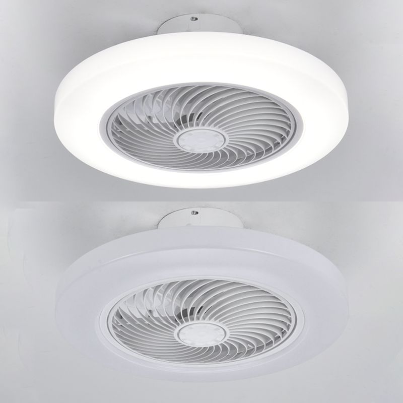 Lampada per ventola rotonda a taglio dritto semplicità sala da pranzo acrilico LED LED LUCE