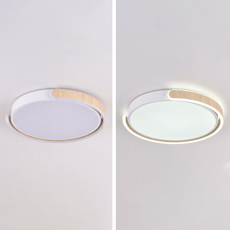 LED White Ceiling Light Modern Acrylic Flush Mount Lighting for Room