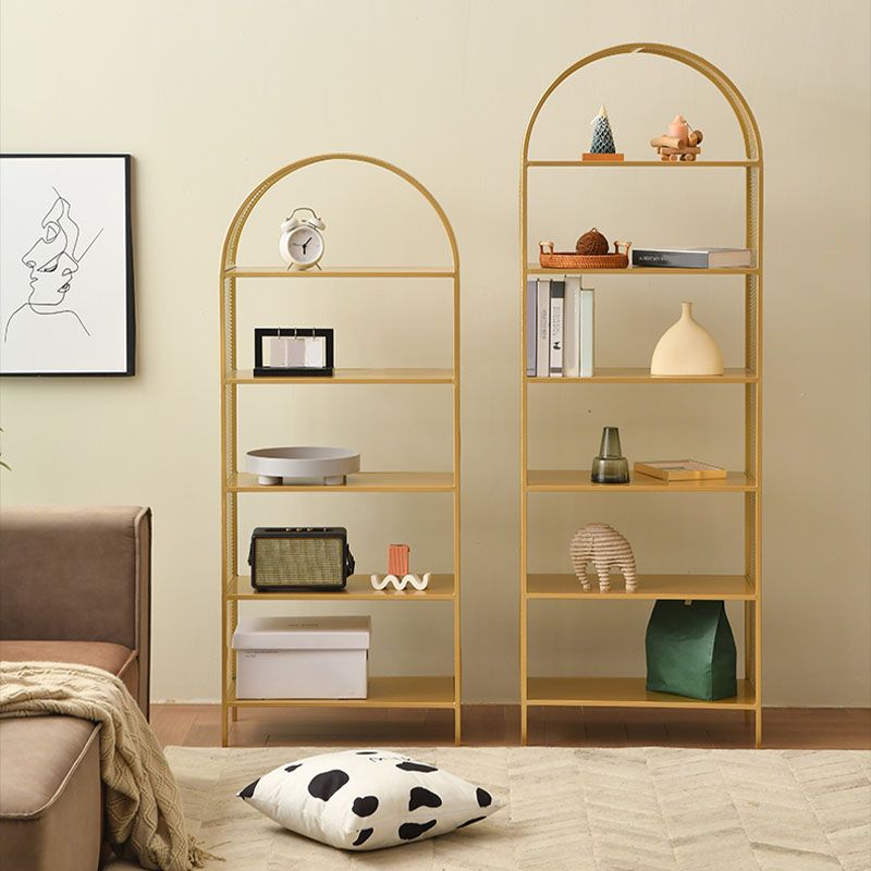 Modern Metal Bookshelf Standard Open Shelf Bookcase with Shelves