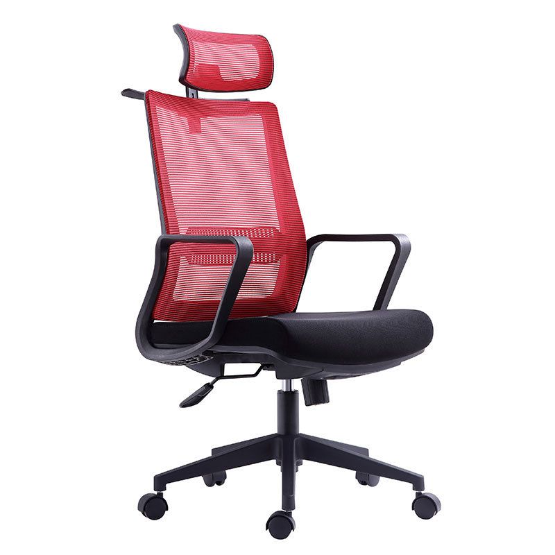 Contemporary Arm Chair Fixed Arms Mid-back Breathable Air Grid Office Chair