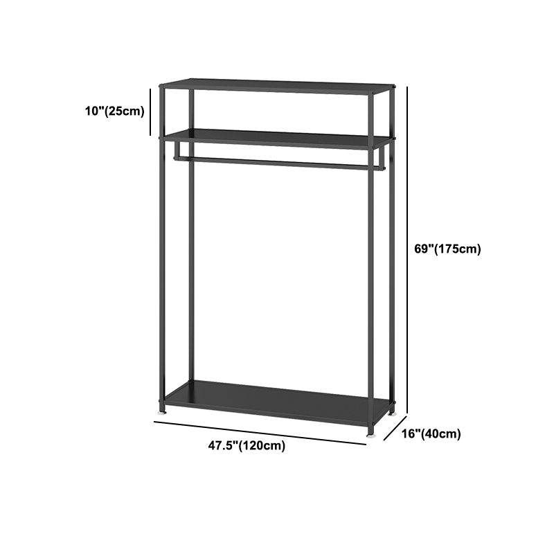 Simple Hall Tree Entryway Metal Black Hall Stand Steady Hall Stand