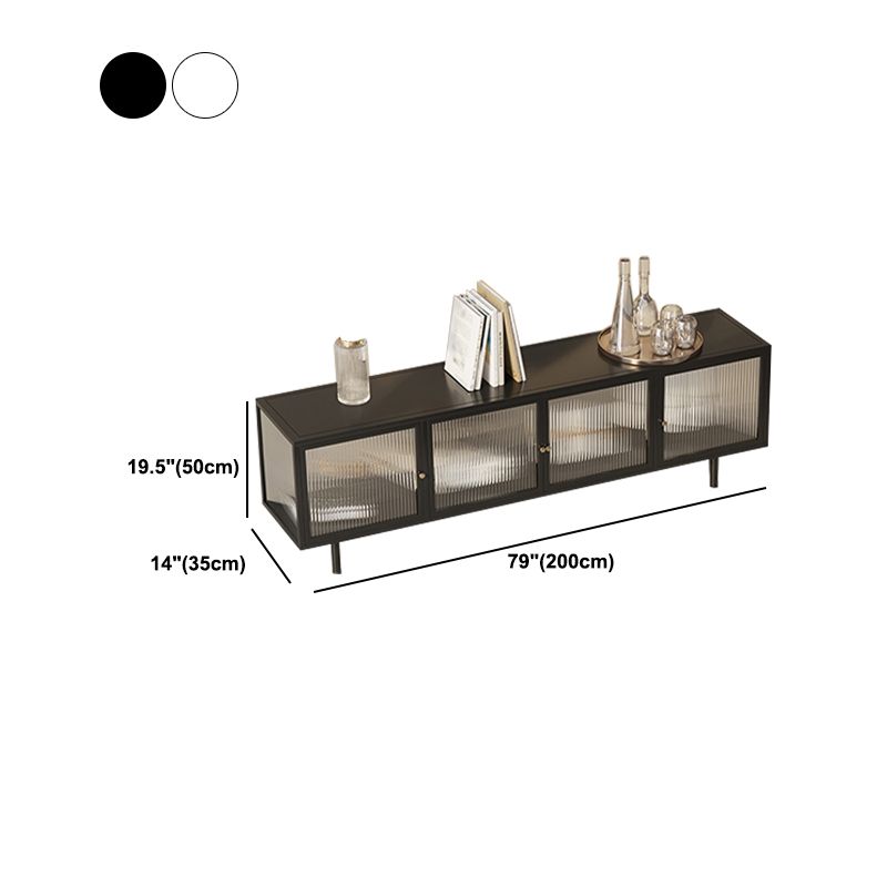 Enclosed Storage TV Stand Console Industrial TV Media Console